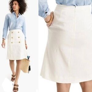 100% linen Carol Little summer skirt